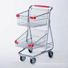 Canada Style Double Basket Shopping Cart